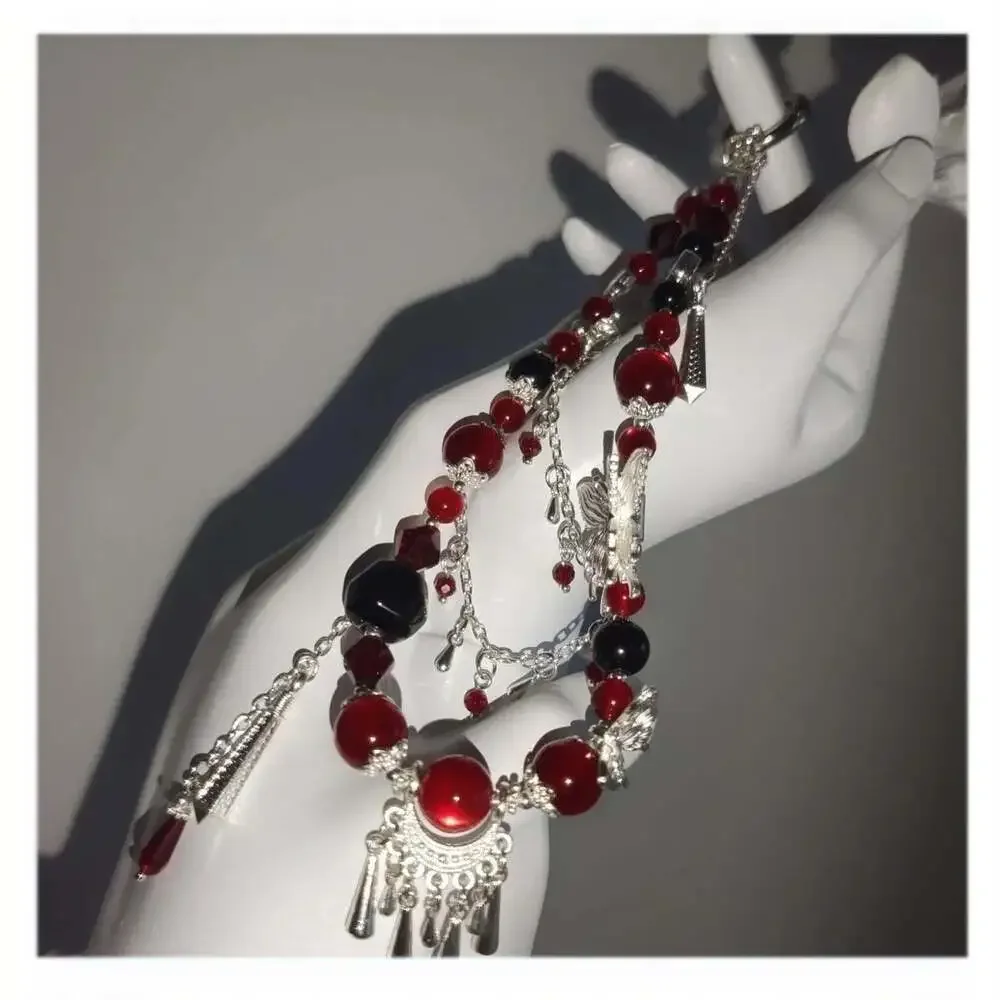 Hua Cheng Blood Rain Phone Strap, Silver Butterfly Chinese Style, TGCF Ita Bag C